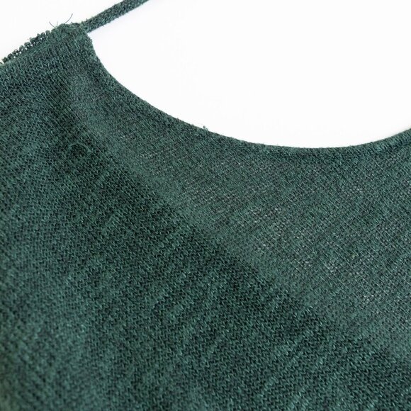 Free People Shadows Hacci Twist Back Top Green Small - Picture 4 of 11